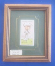 Vintage Prominent Golfers G.J. Voigt Tobacco Card in Frame picture