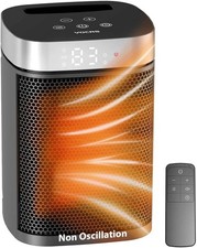 Small Portable Space Heater for Indoor Use - 1500W PTC Electric Heater with Ther picture