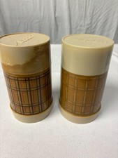 1970's Vintage Aladdin Plaid Thermos Bottles (2) picture