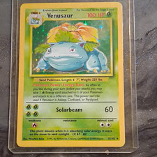 Pokemon 1999 Base Set 2 Venusaur Holo Rare #15/102 Trading Card picture