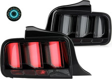 Sequential Tail Lights for 2005-2009 Ford Mustang Black Smoked LED picture