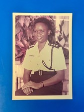 1980s African American Woman Police Uniform Photo JULIE N OKORO picture