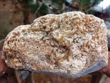 Green Tabular Barite Crystal Cluster Uv Reactive Fluorescent picture