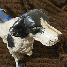 Antique cast iron Setter dog doorstop, Hubley , circa 1910–1940. picture