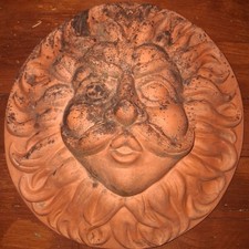 Vint Terra Cotta Hanging Garden Sun Face 11 1/2 “ picture