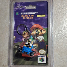 Vintage 1997 Nintendo 64 Mario Kart 64 Luigi Keychain Sealed Brand New InterAct picture