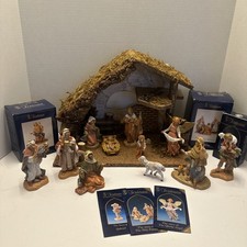 Vintage Fontanini Italy Nativity & Stable 12 Piece set picture
