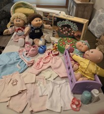 Vintage 1980s Cabbage Patch Kids Lot - Dolls, Clothing, Accs. & 1984 Board Game picture