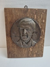 Oliver Wendell Holmes Medal Medallion Relief Plaque Signed Antique Portrait Rare picture