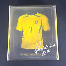 🔥🔥FanCollex MyJersey Ronaldinho Soccer Jersey Display ⚽️🏟🔥🔥 picture
