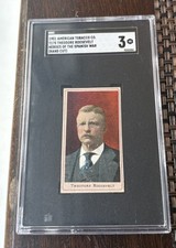 1901 American Tobacco T175 Heroes of the Spanish War Theodore Roosevelt SGC 3 picture