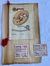 1907 YALE vs HARVARD COLLEGE FOOTBALL MENU & TICKETS picture