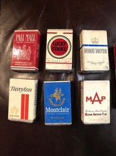 Vintage American Tobacco Cigarette Rubber Stamp Set Lucky Strike Pall Mall MAP picture