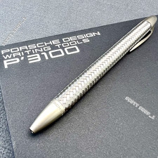Porsche Design P3100 TecFlex Braided Weave Ballpoint Pen Luxury Collectible picture