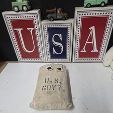 Vintage US Forest Service 1qt Ranger Canteen & Carrier RARE Square Snaps LOOL picture