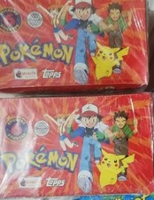 Pokemon topps full panini sticker box picture