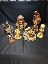 Native American Indian Figurines Decor Lot of 7 picture