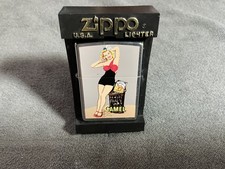 ZIPPO 1997 CAMEL BATHING SUIT BEAUTY PINUP GIRL LIGHTER - UNFIRED picture