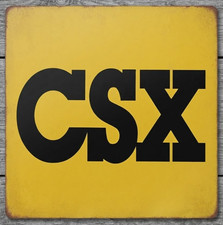 CSX Railroad 12 x 12 Square Retro Novelty Metal Sign Made In USA New picture