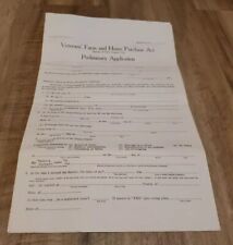 Vintage 1920’s California Veterans Farm and Home Purchase Act Application Blank picture