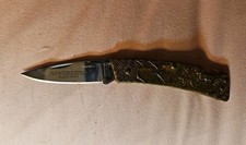 Vintage Winchester 1988-1 Pocket Knife Model 1912 Shotgun USA Brass Lockback picture