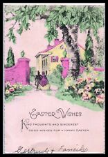 Vintage EASTER Card - Easter Wishes  picture