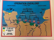 WWII - Operation Overlord 6,June 1944 MAP picture