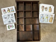 Avon Small Treasures Curio Cabinet & complete set figurines Albee Bunny Rose NIB picture