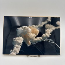 PHOTO AFTERMATH OF SPACE SHUTTLE CHALLENGER EXPLOSION 1986 8X12 Dick Gabrish picture