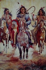 PAT McALLISTER CALLED TO COUNCIL NATIVE AMERICAN ART PRINT L.E. 23/250 SIGNED picture
