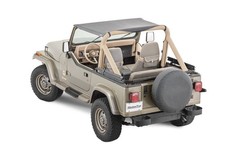 MasterTop Bimini Soft Top Black Diamond for Jeep Wrangler YJ 1987-1995 picture