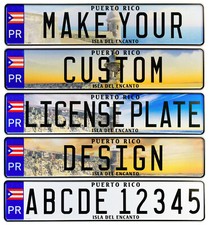 Puerto Rico Custom European License Plate picture