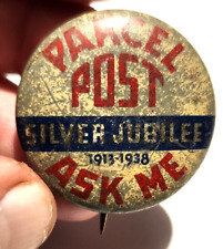 Parcel Post Silver Jubilee 1913-1938 Ask Me 1 1/2