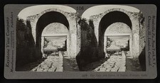 Photo:Pompeii Italy Gate and Street of Stabia 1860s Stereoview Arch Ruins picture