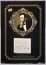 2024 Pieces Of The Past Abraham Lincoln Original Handwritten Document Relic 🇱🇷 picture