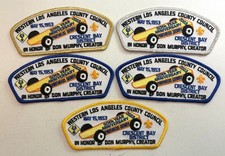Complete 2003 CSP patch set; Western Los Angeles Council, WLACC; Pinewood Derby picture