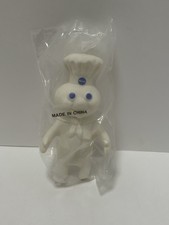 Vintage 1995 TPC 6 Inch Pillsbury Doughboy Plastic Rubber Doll Squeeze Soft Rare picture