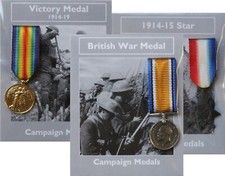 REPRODUCTION 3 Miniature World War I WW1 War Medals 18-20mm [3MEDWW1] picture