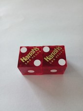 HARRAH'S CASINO LAS VEGAS, NEVADA MATCHING DICE PAIR GREAT FOR ANY COLLECTION picture