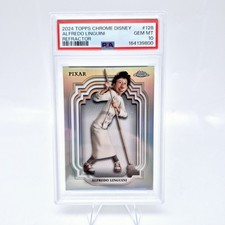2024 Topps Chrome Disney Alfredo Lunguini #128 PSA 10 Ratatouille Refractor  picture