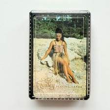 Vintage 1960s Croxley Maori Girl Souvenir Playing Cards NZ John Dickinson Full picture