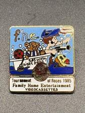 1985 Tournament of Roses Pin Family Home Entertainment Videocassettes Cloisonne picture