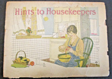 1920s Miles Nervine Hints to Housekeepers Medicinal Advertising Booklet AD picture