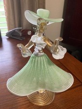 Vintage Venetian Murano Glass Lady w/Hat picture