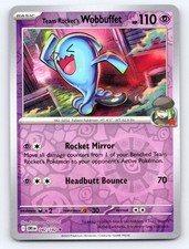 Team Rocket's Wobbuffet 082/182 Rare Destined Rivals Pokemon Reverse Holo NM picture