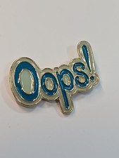 Oops Lapel Pin Blue Colors picture