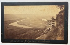 Original 1890s Albumen Photo Point Hotel & Lookout Mtn. Battlefield Chattanooga picture