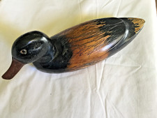 Vintage 1981 G. Wiley Carving Wooden Duck Decoy Folk Art Penn Carvers 11