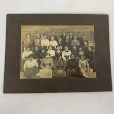 1912 School Class Photo 8th Grade w/ Teacher's Name on Back Antique Vintage picture