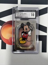 Topps 2024 Disney Chrome Mickey Mouse #1 CGC 10 Graded Non-Sport Card picture